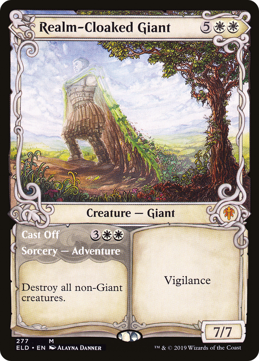 Realm-Cloaked Giant // Cast Off (ELD-277) (Showcase) (Foil)