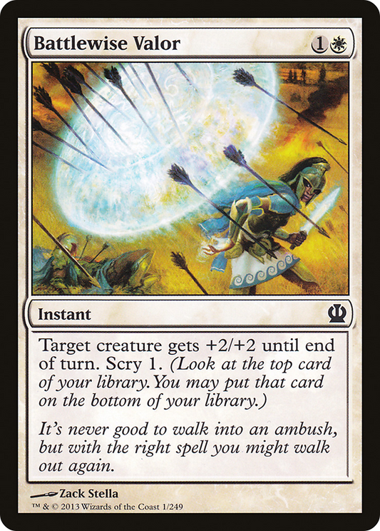 Battlewise Valor (THS-001) (Foil)