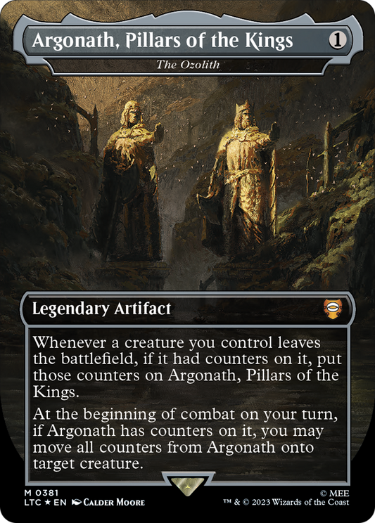 Argonath, Pillars of the Kings / The Ozolith (LTC-381) (Borderless) (Surge Foil)