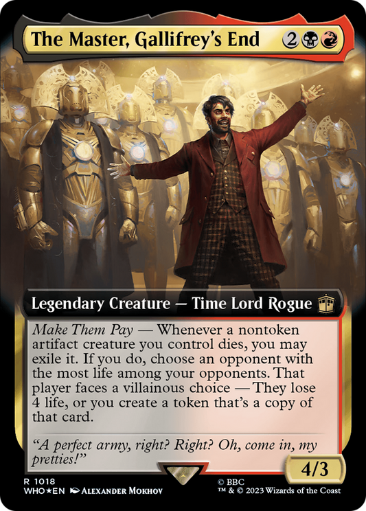 The Master, Gallifrey's End (WHO-1018) (Extended Art) (Surge Foil)