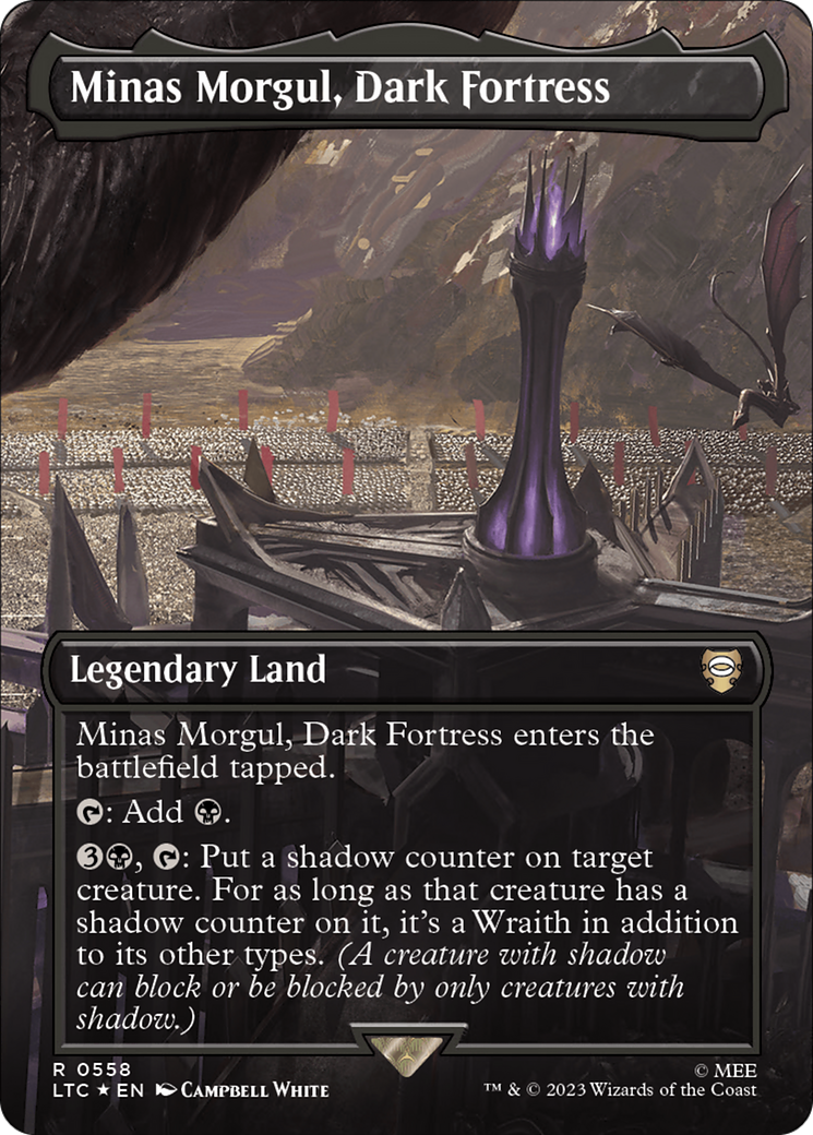 Minas Morgul, Dark Fortress (LTC-558) (Borderless) (Surge Foil)