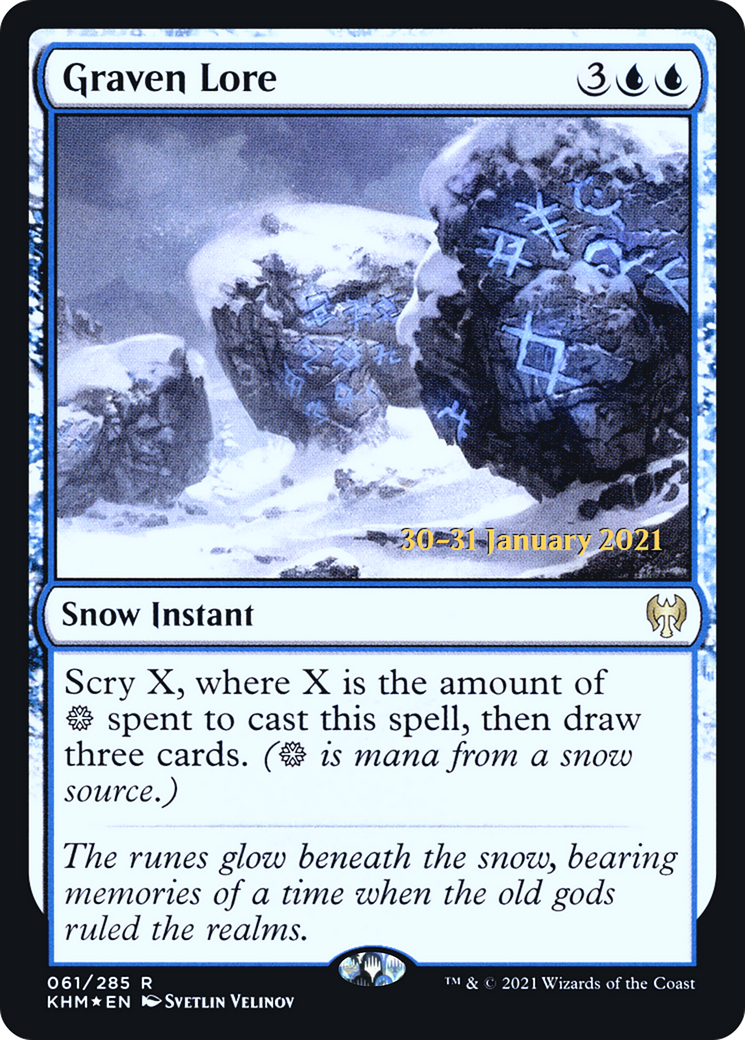 Graven Lore (PRE-61S) (Foil)