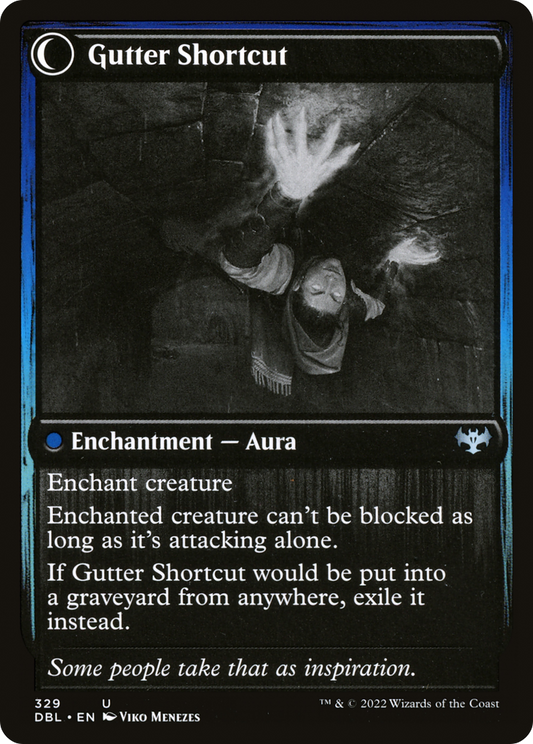 Gutter Skulker // Gutter Shortcut (DBL-329) (Foil)