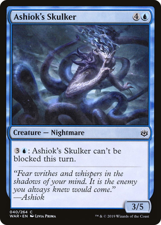 Ashiok's Skulker (WAR-040) (Foil)
