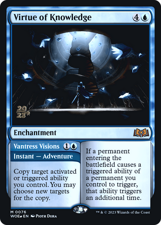 Virtue of Knowledge // Vantress Visions (PRE-76S) (Foil)