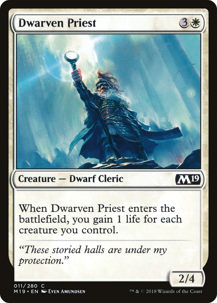 Dwarven Priest (M19-011) (Foil)