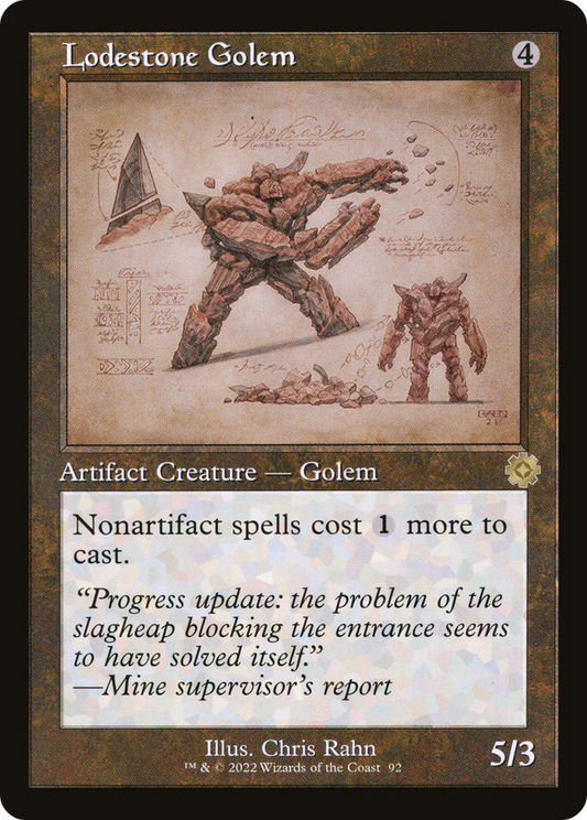 Lodestone Golem (BRR-092) (Foil)