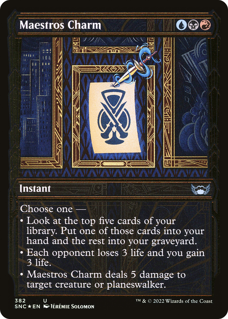 Maestros Charm (SNC-382) (Showcase) (Gilded Foil)