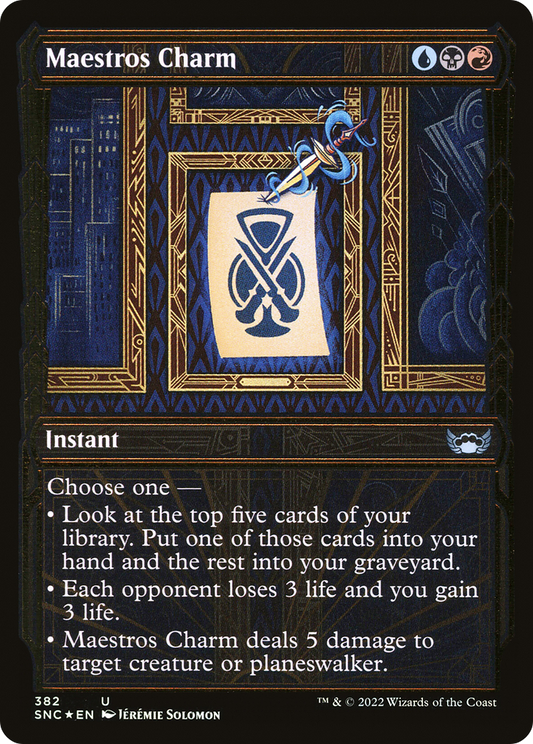 Maestros Charm (SNC-382) (Showcase) (Gilded Foil)