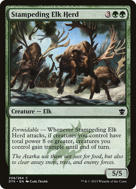 Stampeding Elk Herd (DTK-208) (Foil)