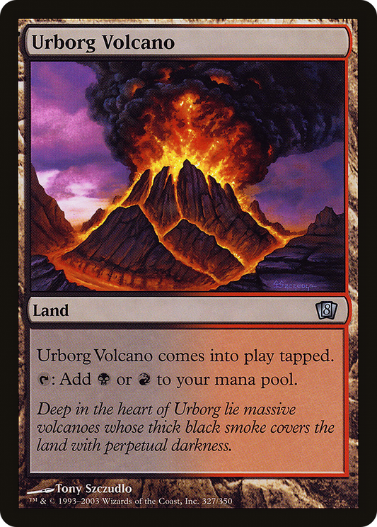 Urborg Volcano (8ED-327★) (Foil)