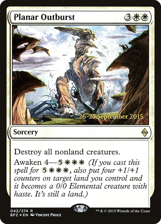 Planar Outburst (PRE-42S) (Foil)