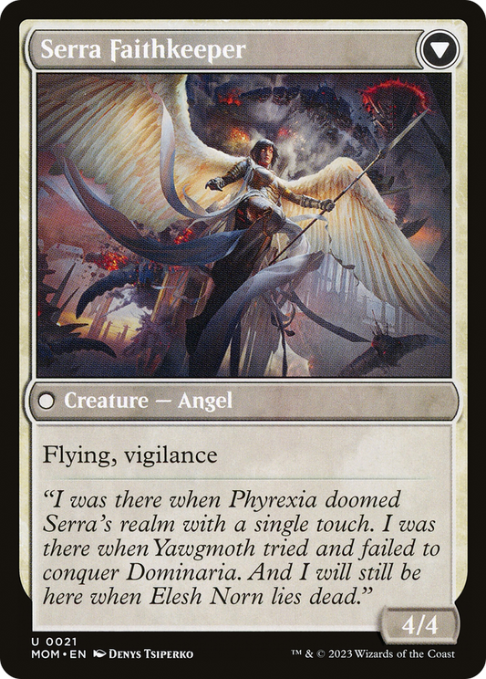 Invasion of Dominaria // Serra Faithkeeper (MOM-021)