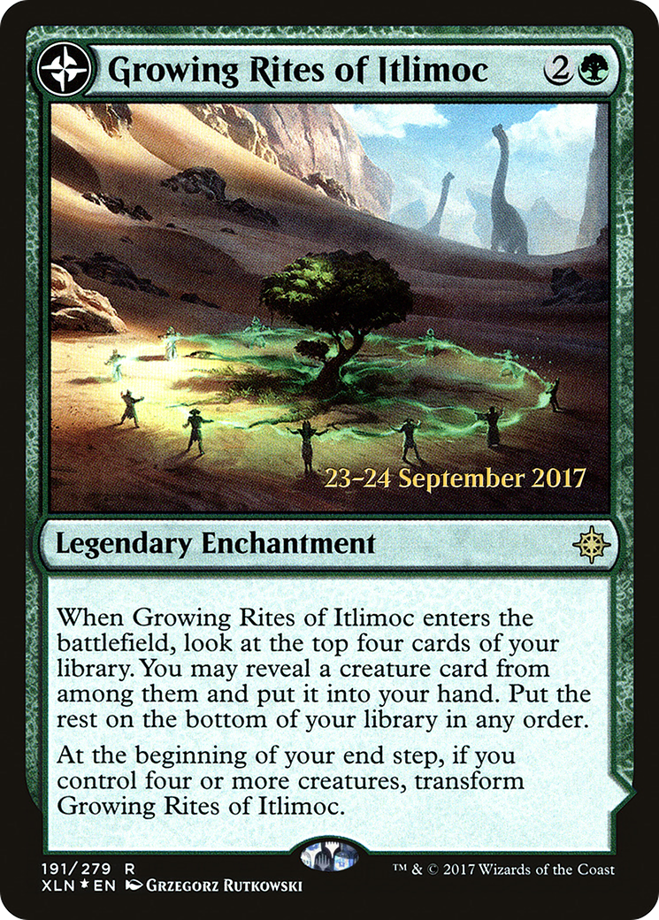 Growing Rites of Itlimoc // Itlimoc, Cradle of the Sun (PRE-191S) (Foil)