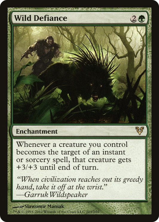 Wild Defiance (AVR-203) (Foil)