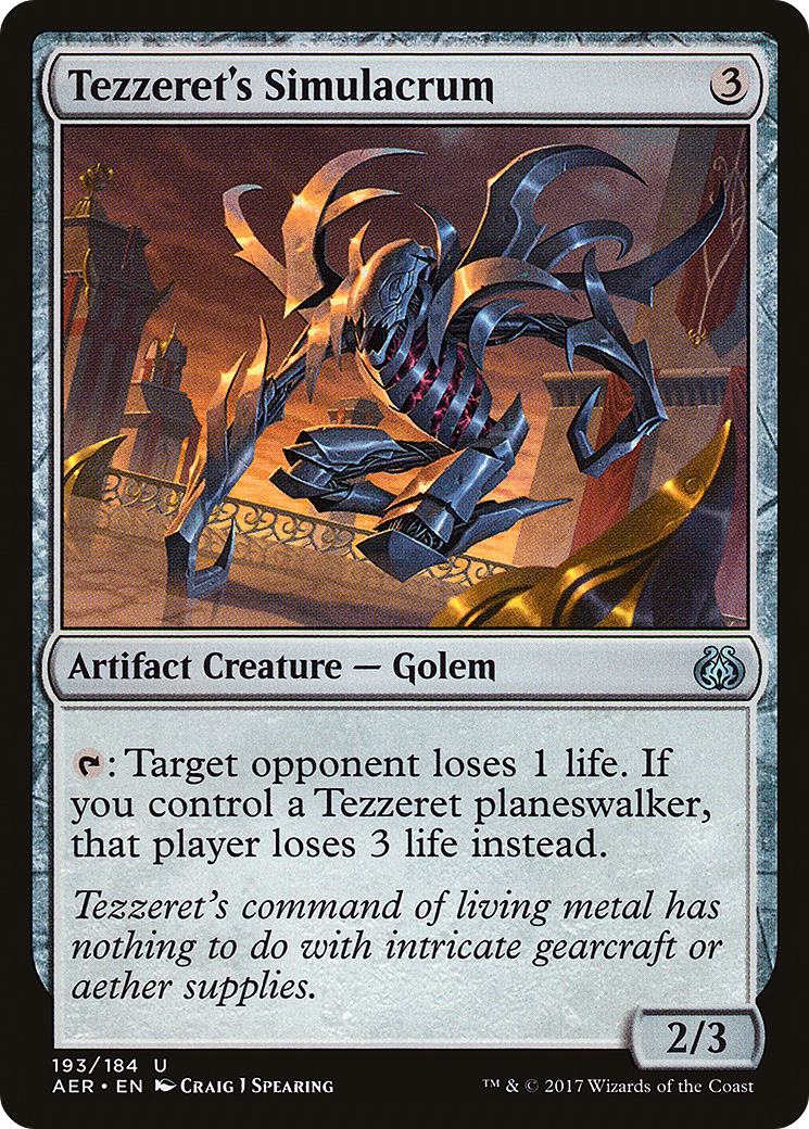 Tezzeret's Simulacrum (AER-193)