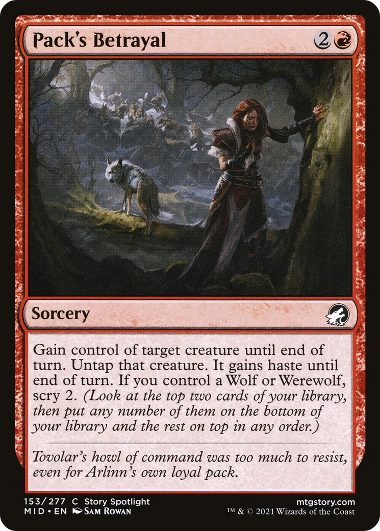 Pack's Betrayal (MID-153) (Foil)