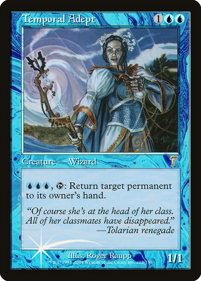 Temporal Adept (7ED-103★) (Foil)