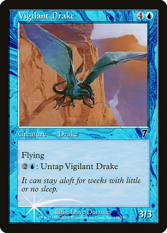Vigilant Drake (7ED-109★) (Foil)