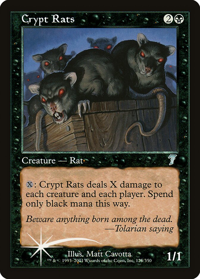 Crypt Rats (7ED-125★) (Foil)