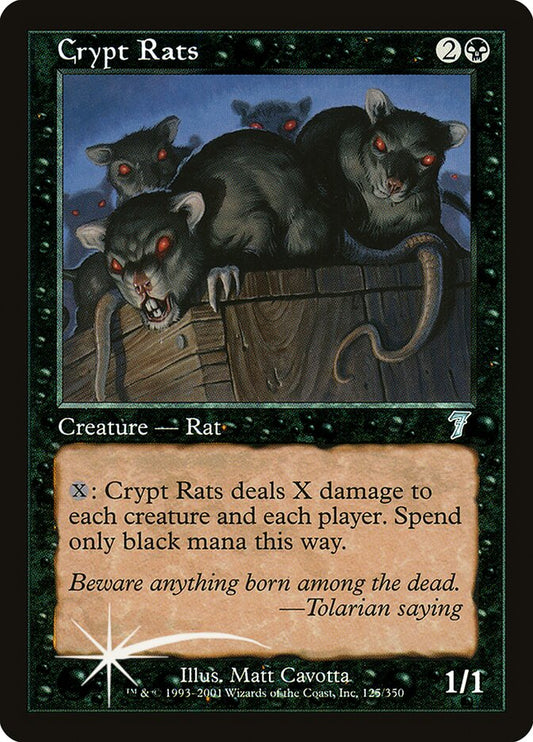 Crypt Rats (7ED-125★) (Foil)