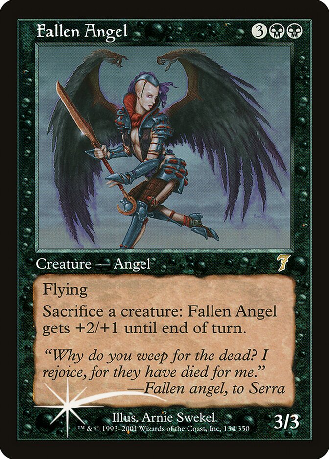Fallen Angel (7ED-134★) (Foil)