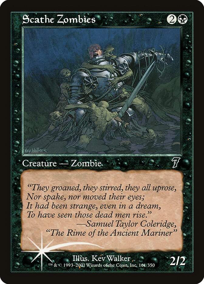Scathe Zombies (7ED-161★) (Foil)