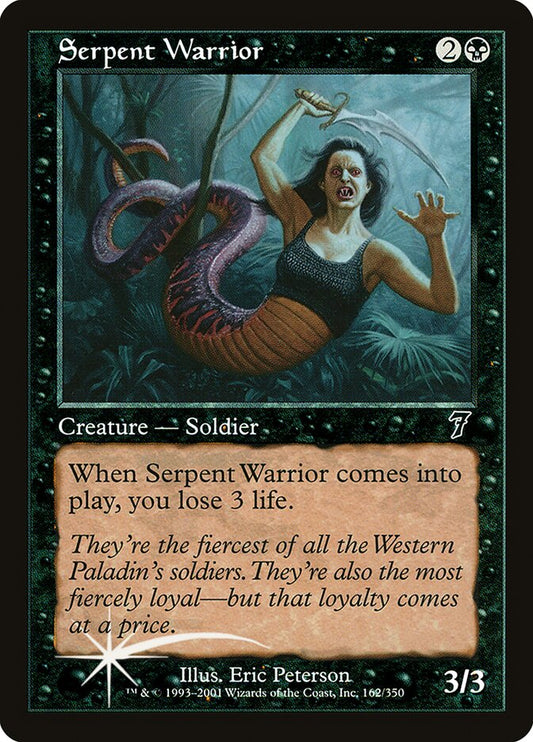 Serpent Warrior (7ED-162★) (Foil)