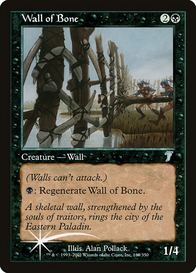 Wall of Bone (7ED-169★) (Foil)