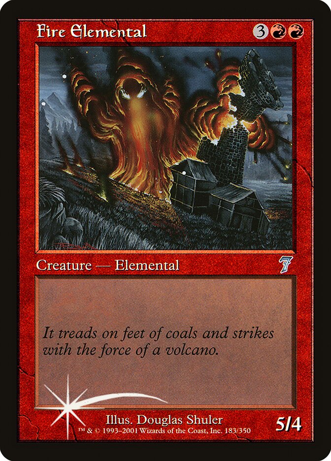 Fire Elemental (7ED-183★) (Foil)