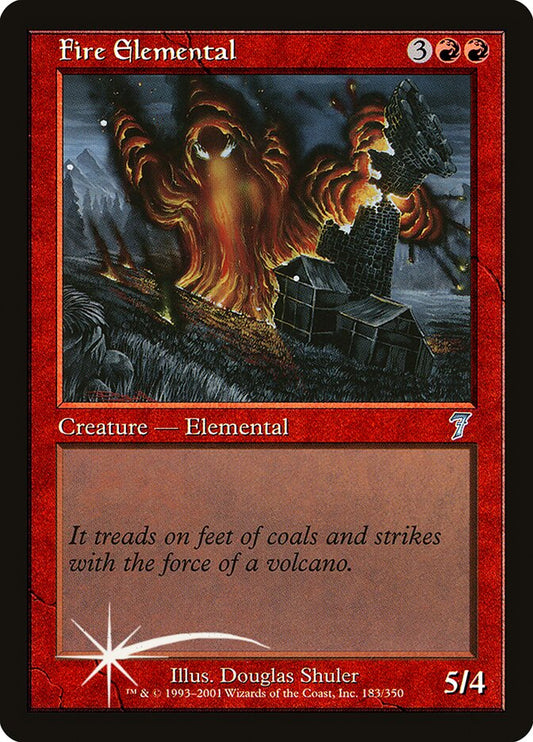 Fire Elemental (7ED-183★) (Foil)