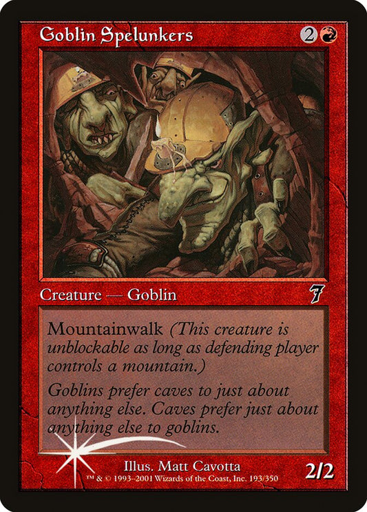 Goblin Spelunkers (7ED-193★) (Foil)