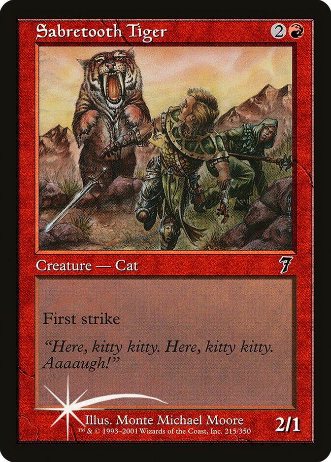 Sabretooth Tiger (7ED-215★) (Foil)