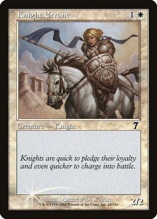 Knight Errant (7ED-024★) (Foil)