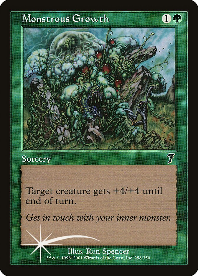 Monstrous Growth (7ED-258★) (Foil)