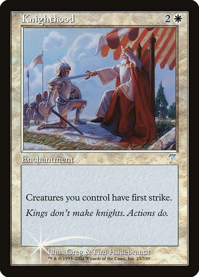 Knighthood (7ED-025★) (Foil)