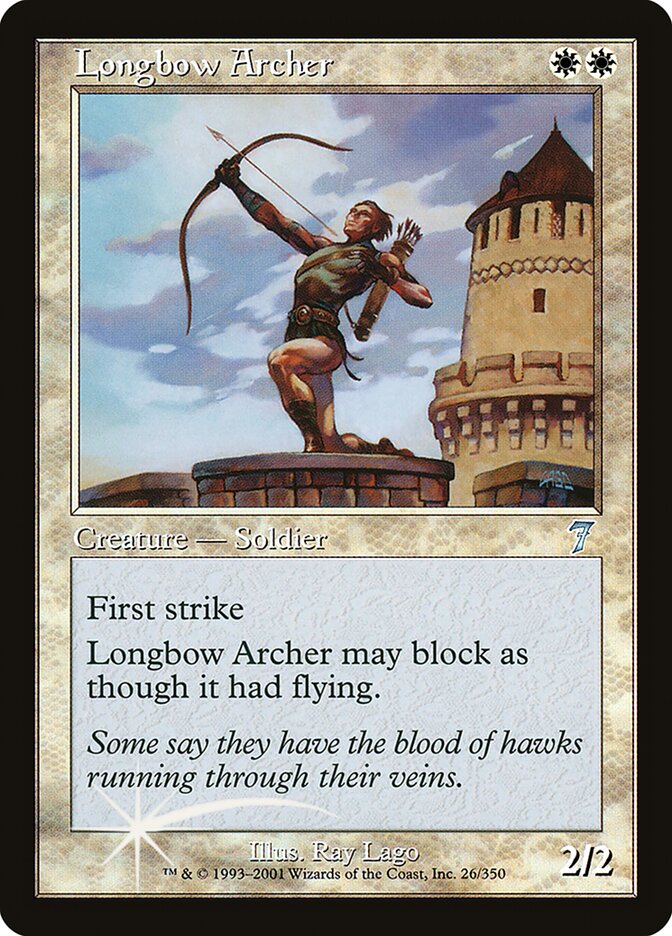 Longbow Archer (7ED-026★) (Foil)