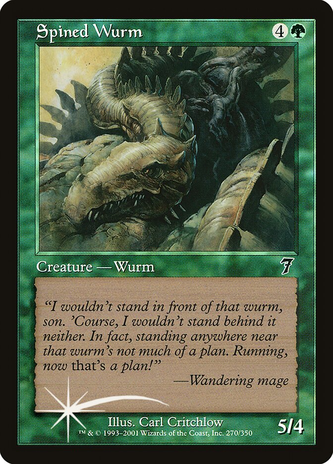 Spined Wurm (7ED-270★) (Foil)