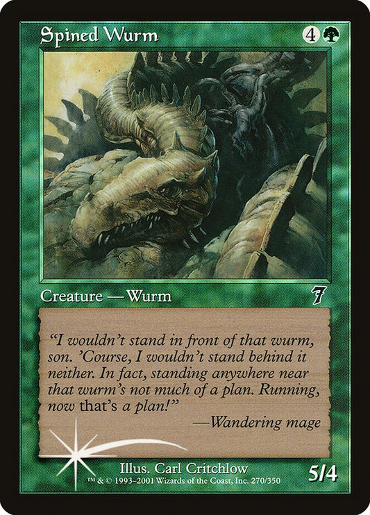 Spined Wurm (7ED-270★) (Foil)