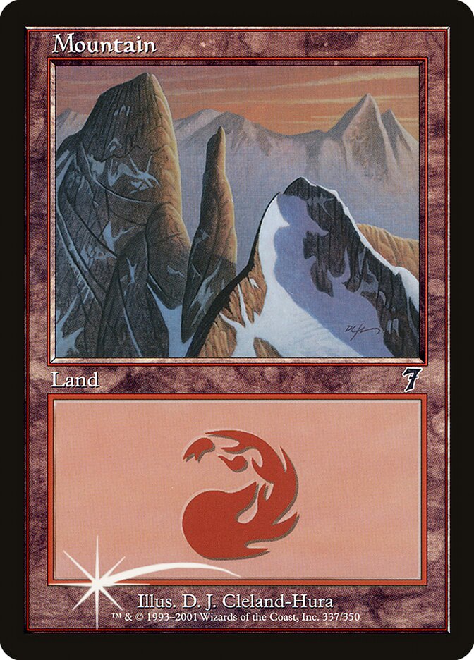 Mountain (337) (7ED-337★) (Foil)