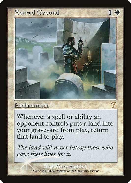 Sacred Ground (7ED-036★) (Foil)