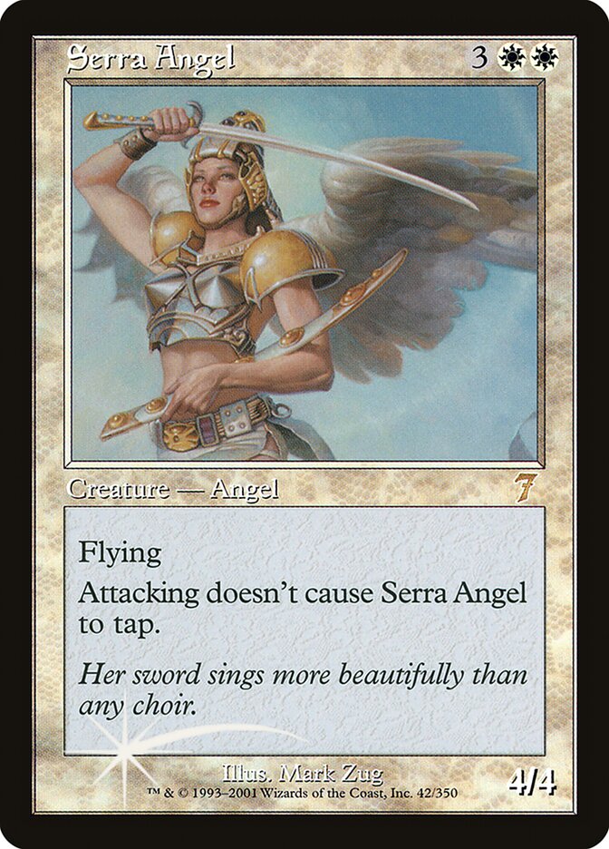 Serra Angel (7ED-042★) (Foil)