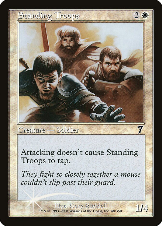 Standing Troops (7ED-048★) (Foil)