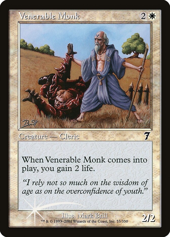 Venerable Monk (7ED-053★) (Foil)