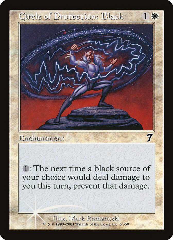 Circle of Protection: Black (7ED-006★) (Foil)
