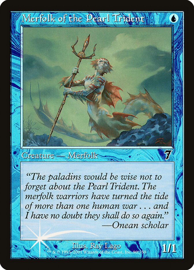 Merfolk of the Pearl Trident (7ED-090★) (Foil)