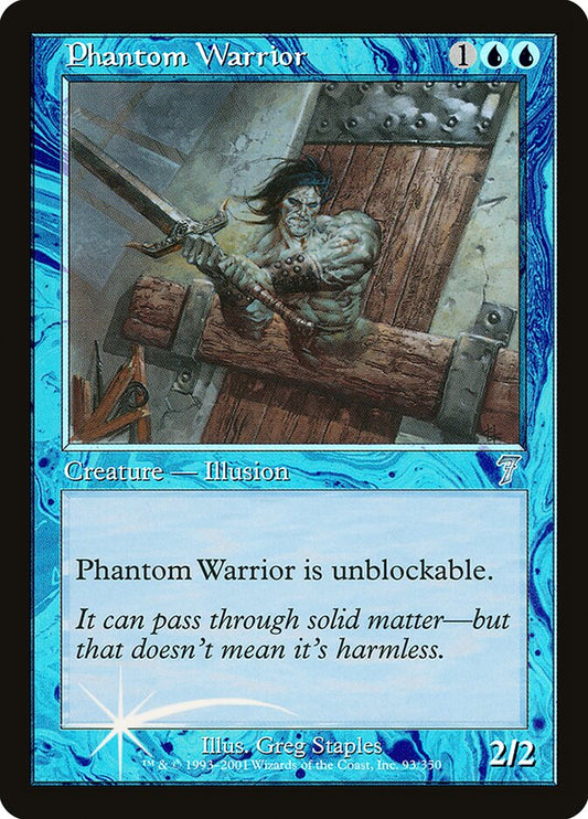 Phantom Warrior (7ED-093★) (Foil)