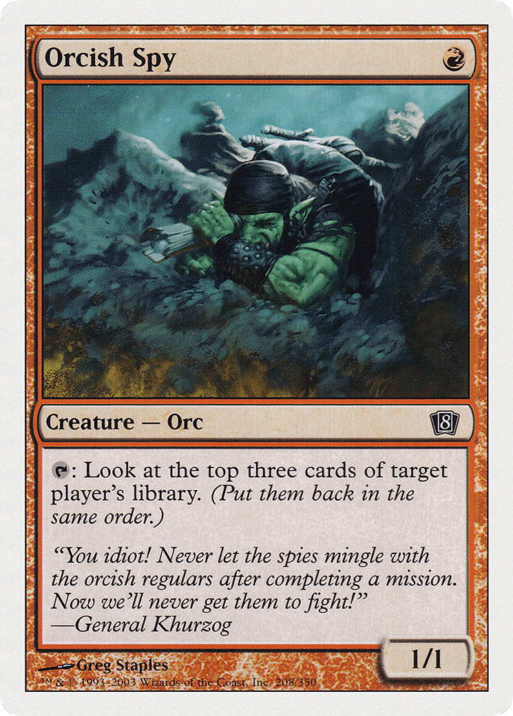 Orcish Spy (8ED-208★) (Foil)