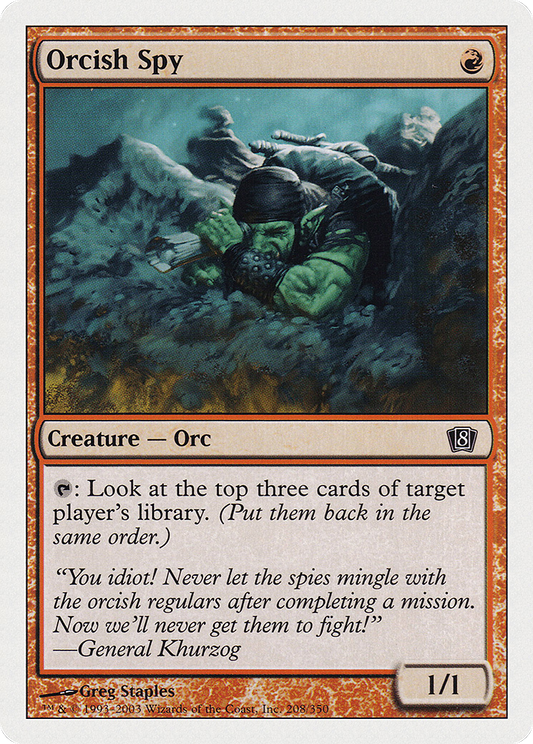 Orcish Spy (8ED-208★) (Foil)