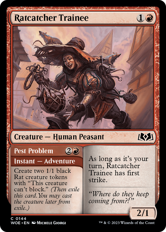 Ratcatcher Trainee // Pest Problem (WOE-144) (Foil)